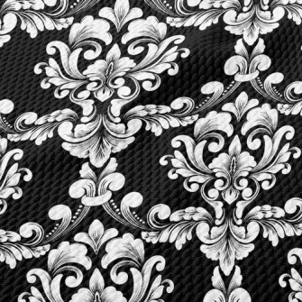 Retro Arrangement Pattern Birdseye Piqué