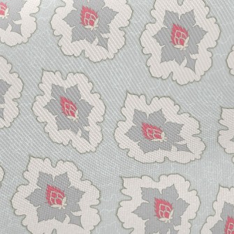 Surrounded By Red Flower Patte Twill
