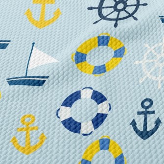 Sailboat Lifebuoy Birdseye Piqué