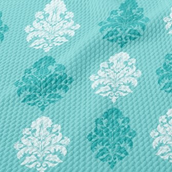 Baroque Rhombus Pattern Birdseye Piqué
