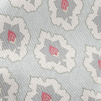 Surrounded By Red Flower Patte Standard Corduroy