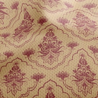 Elegant Indian Pattern Athletic Mesh Flat Back