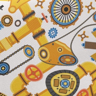 Machine Pipeline Gear Twill