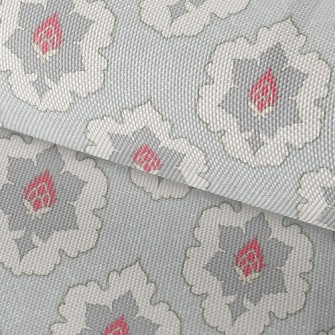 Surrounded By Red Flower Patte Waterproof Oxford