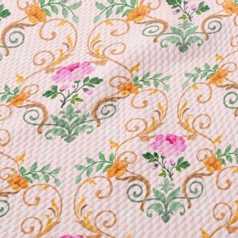 Beautiful Flower Vines Birdseye Piqué