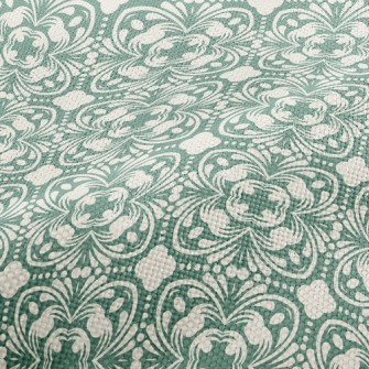 Retro Pattern Tiles Performance Linen