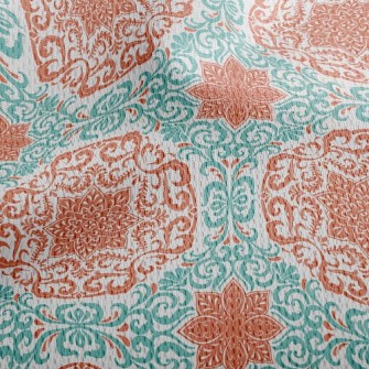 Chinese Style Tiles Athletic Mesh Flat Back