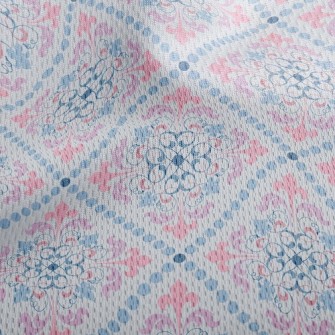 Classic Interlaced Pattern Athletic Mesh Flat Back