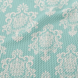 Baroque Style Tiles Birdseye Piqué