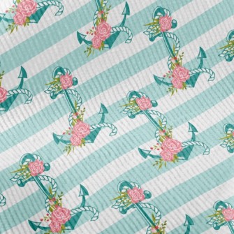 Rose Flower Anchor Standard Corduroy