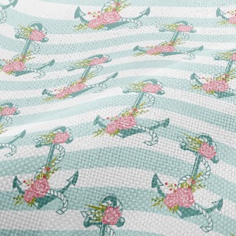 Rose Flower Anchor Performance Linen