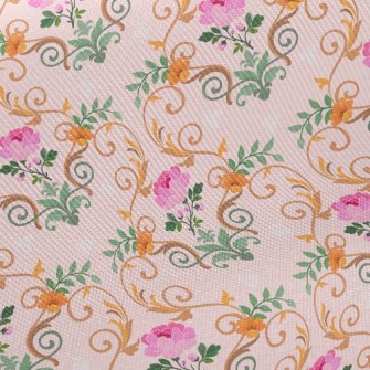 Beautiful Flower Vines Twill