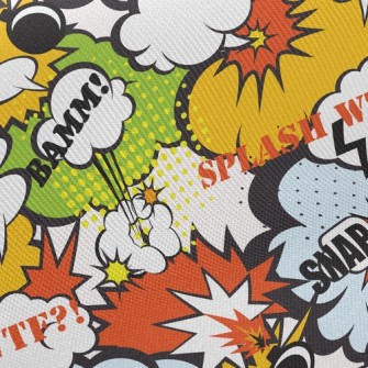 Pop Style Exaggerated Art Twill
