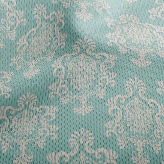 Baroque Style Tiles Athletic Mesh Flat Back