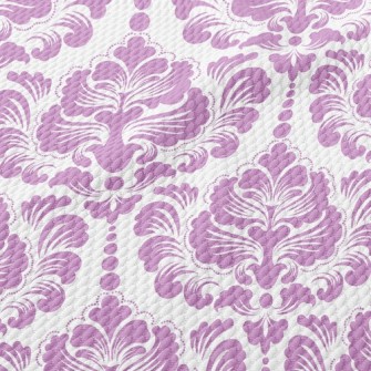 Elegant Floral Tiles Birdseye Piqué