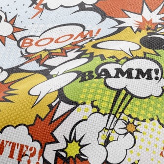 Pop Style Exaggerated Art Performance Linen
