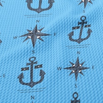 Anchor Compass Birdseye Piqué