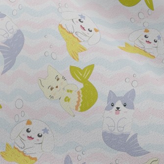 Wavy Mermaid Cat And Dog Chiffon