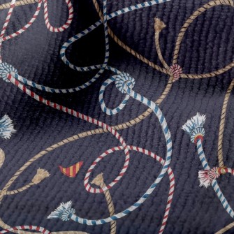 Striped Braided Rope Terry