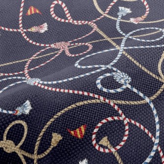 Striped Braided Rope Performance Linen