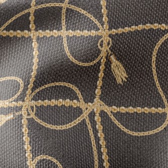 Gold Beaded Chain Waterproof Canvas