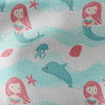 The Little Mermaid And The Dol Waterproof Canvas