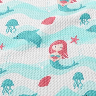 The Little Mermaid And The Dol Birdseye Piqué