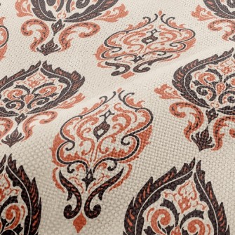 Flame Totem Tile Performance Linen