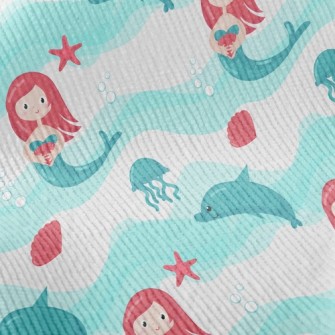 The Little Mermaid And The Dol Standard Corduroy