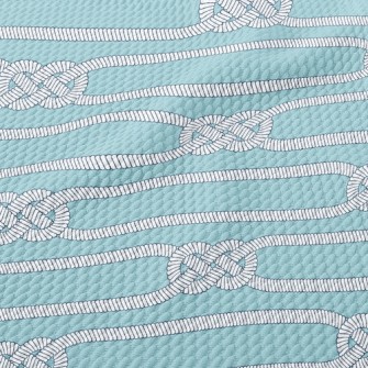 Staggered Straight Rope Knot Birdseye Piqué