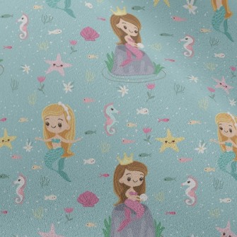 Playful Seahorse Mermaid Princ Chiffon