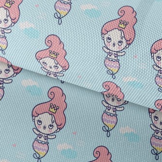 Cartoon Funny Mermaid Princess Waterproof Oxford