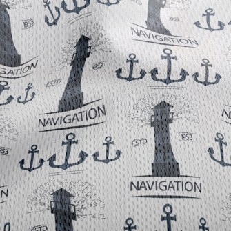 Navigation Lighthouse Athletic Mesh Flat Back