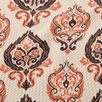 Flame Totem Tile Birdseye Piqué