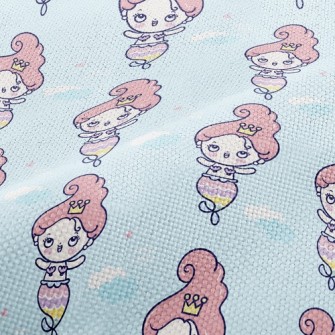 Cartoon Funny Mermaid Princess Performance Linen