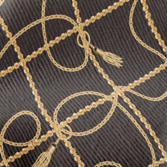 Gold Beaded Chain Standard Corduroy