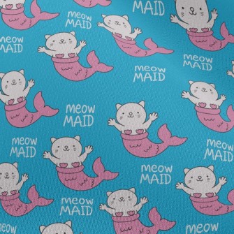 Funny Mermaid Cat Chiffon