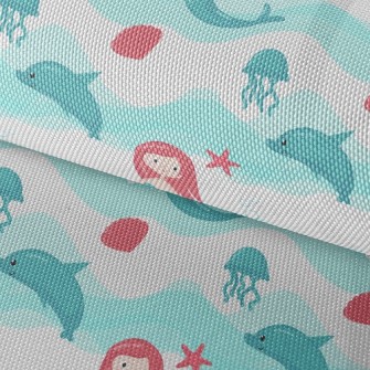 The Little Mermaid And The Dol Waterproof Oxford