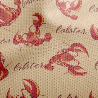 Big Claw Lobster Athletic Mesh Flat Back