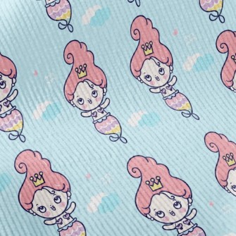 Cartoon Funny Mermaid Princess Standard Corduroy