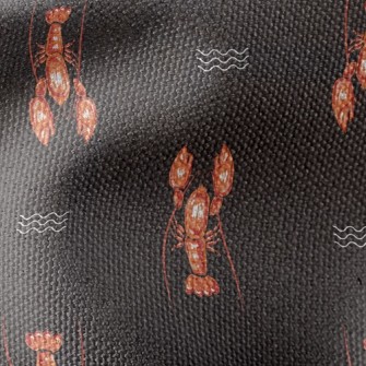 Wave Swimming Lobster Waterproof Canvas