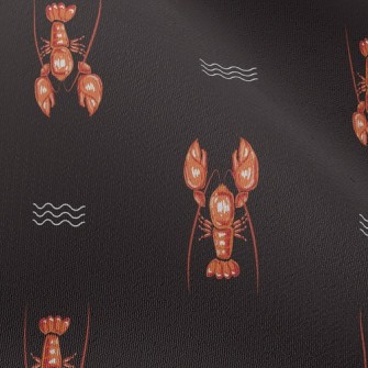 Wave Swimming Lobster Chiffon