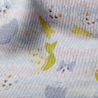 Wavy Mermaid Cat And Dog Terry