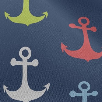 Bright Three-color Anchor Chiffon