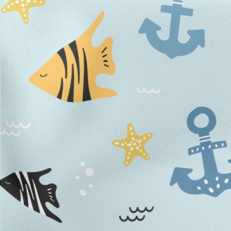 Striped Fish And Anchor Stretch Ponte