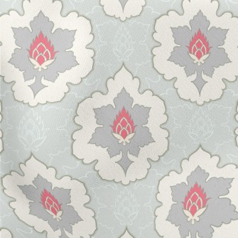 Surrounded By Red Flower Patte Stretch Ponte