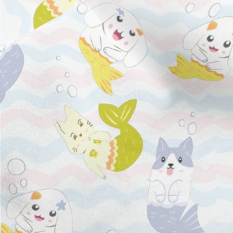Wavy Mermaid Cat And Dog Micro Fleece