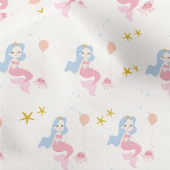 Mermaid Princess Octopus Ballo Micro Fleece