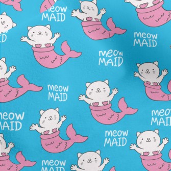 Funny Mermaid Cat Micro Fleece