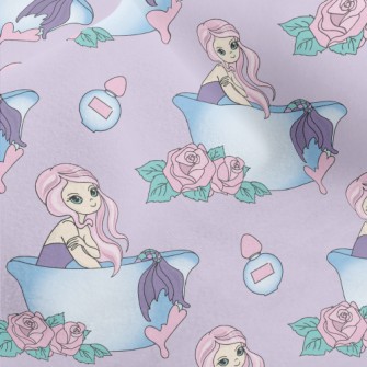 Beautiful Mermaid Takes A Bath Micro Fleece